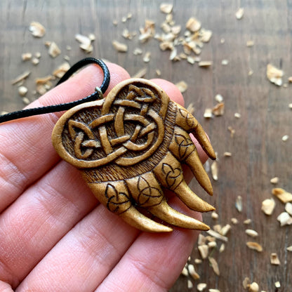 Celtic Bear’s Paw Triquetra Pendant