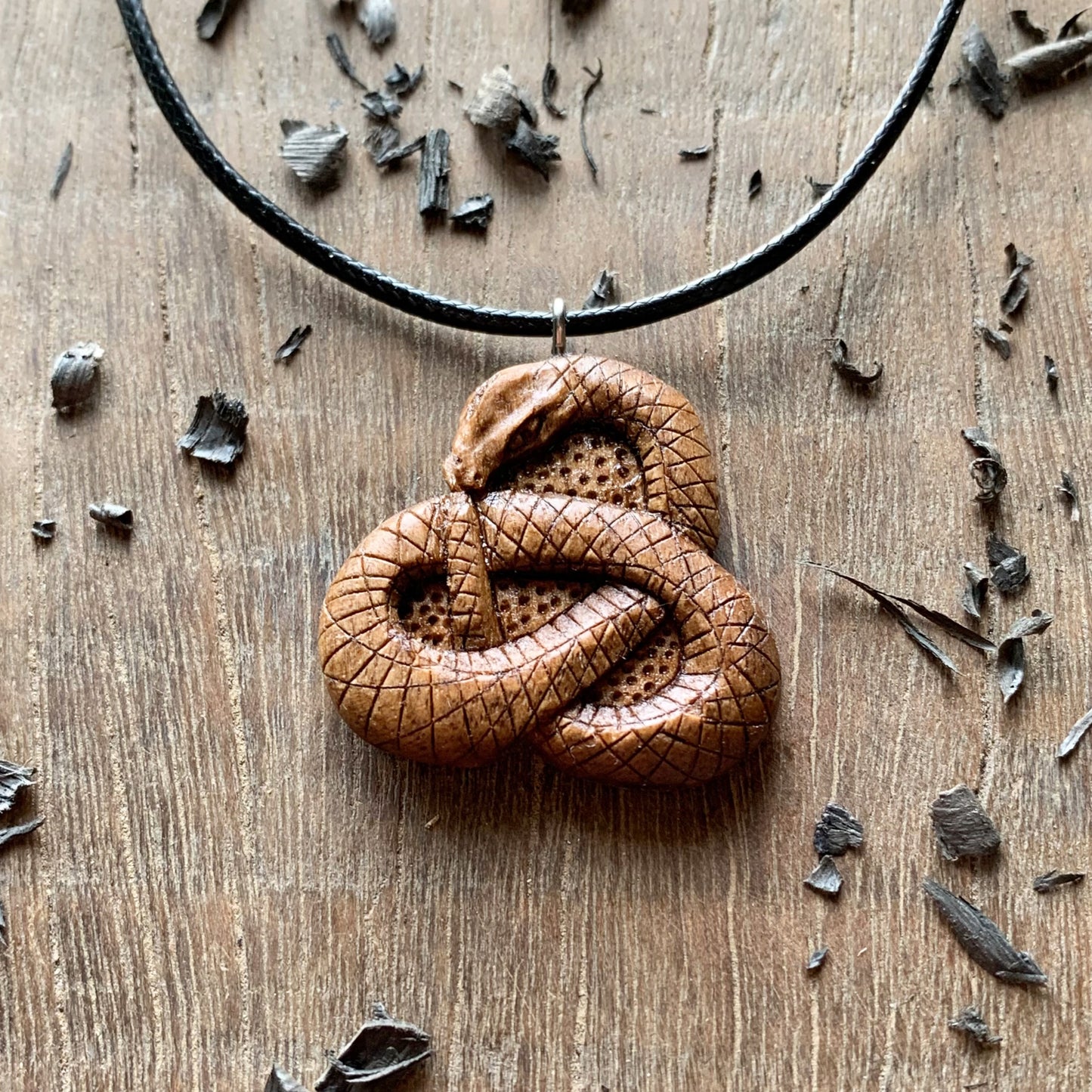 Celtic Uroboro Serpent Pendant