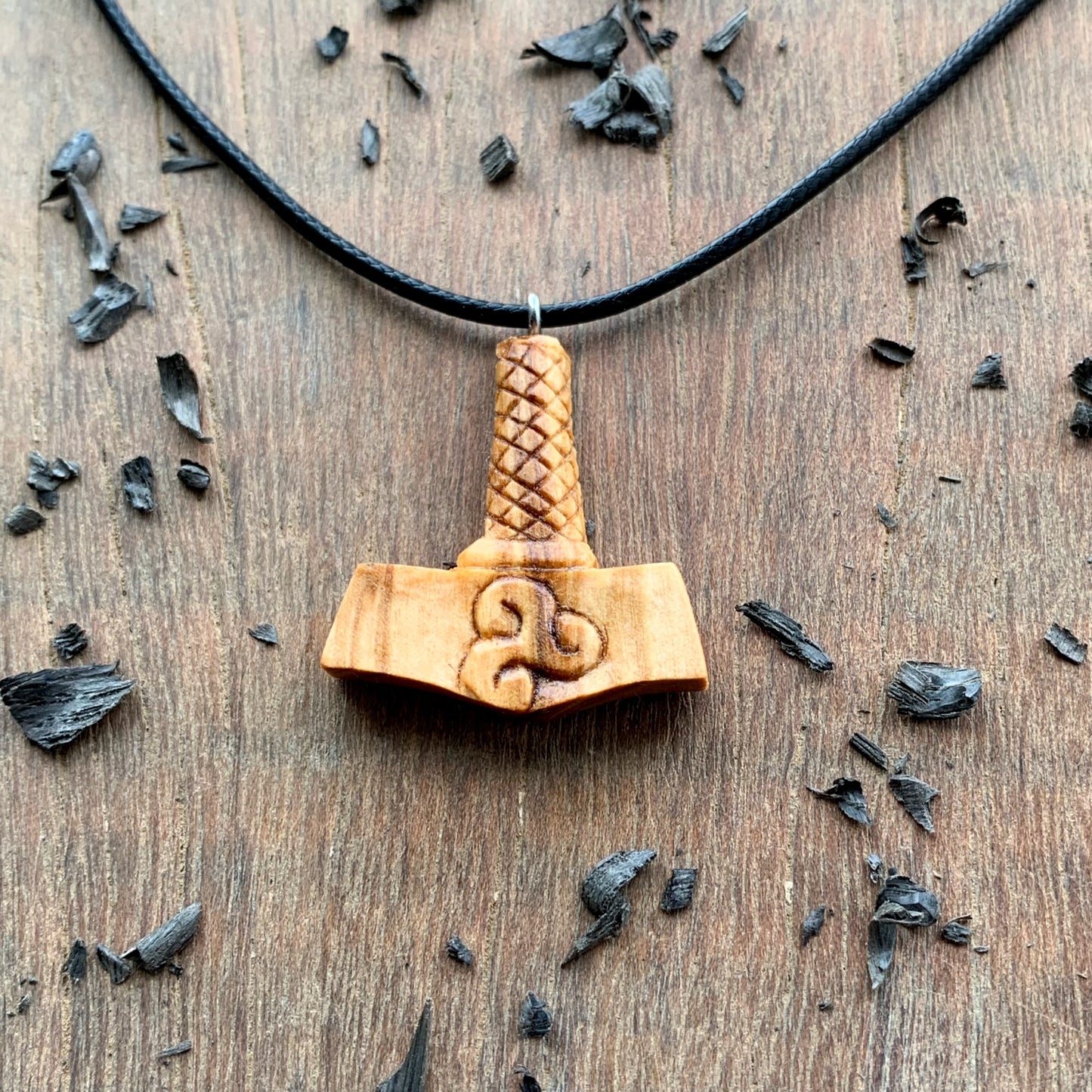 Mjolnir With Triskelion Pendant