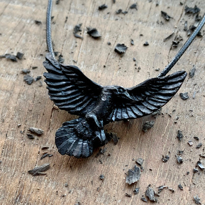 Flying Raven Pendant