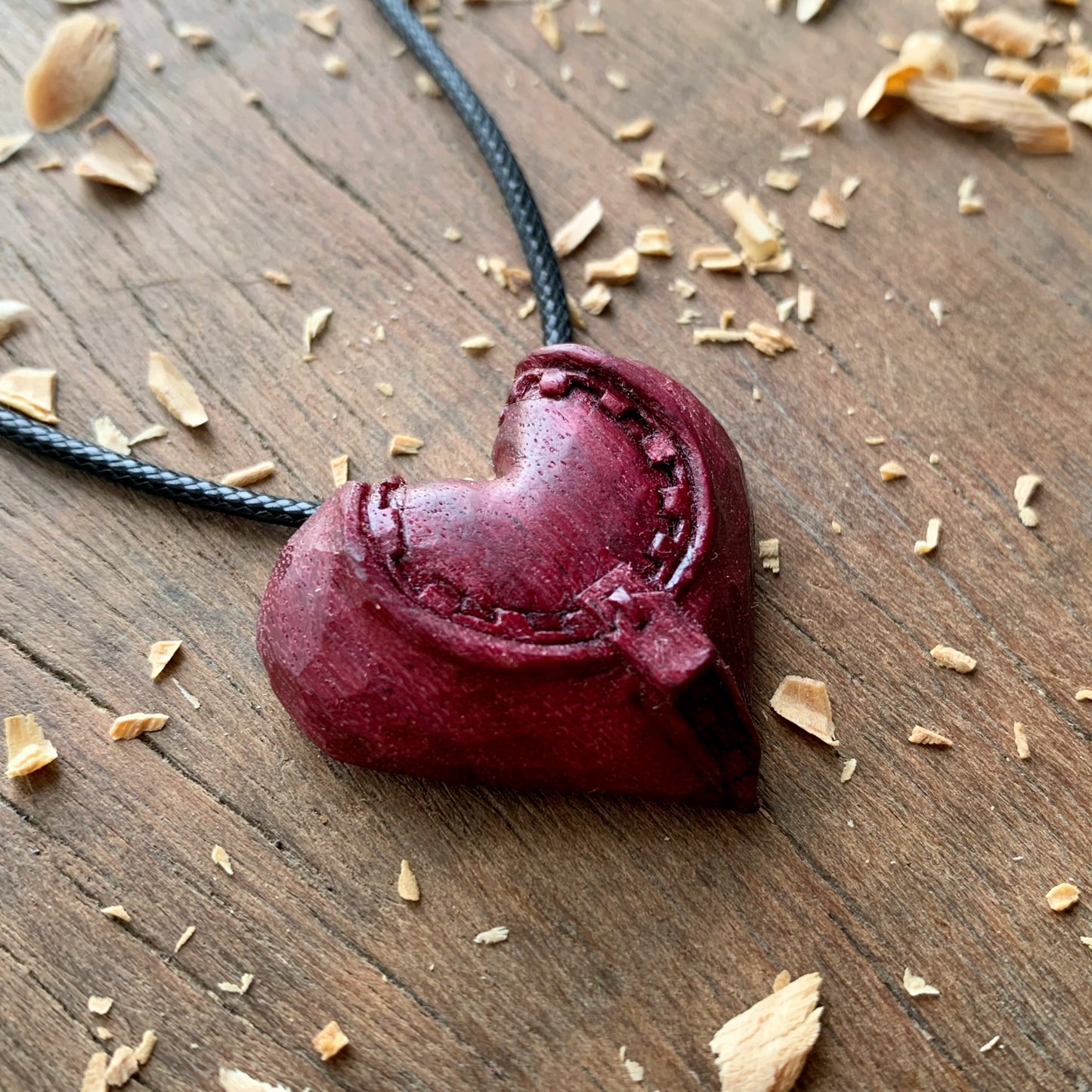 Zip Heart Pendant