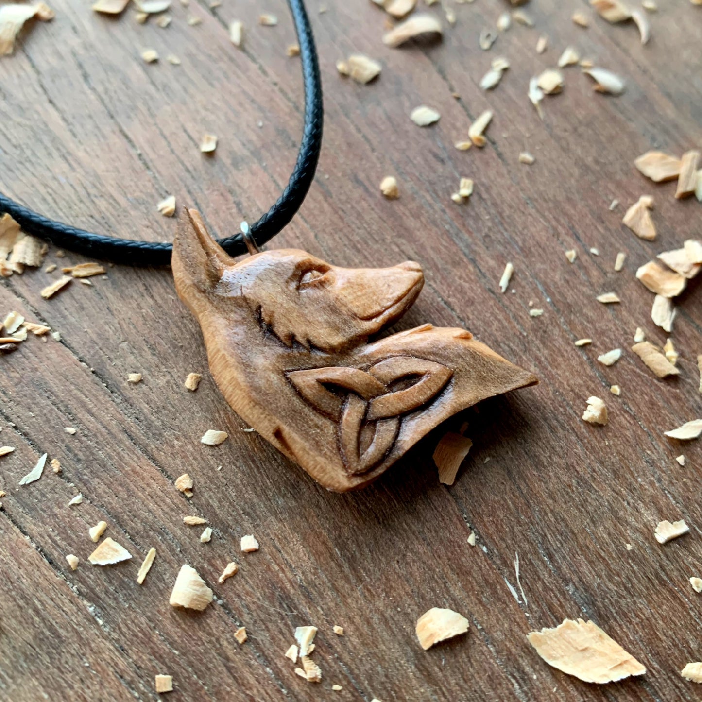 Celtic Fox Head Triquetra Pendant