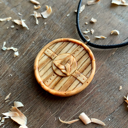 Viking Shield Triquetra Pendant