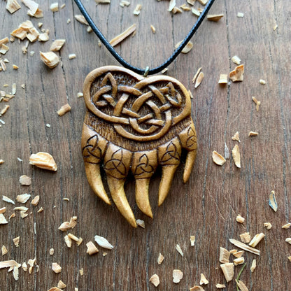 Celtic Bear’s Paw Triquetra Pendant