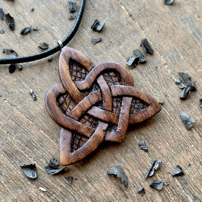 Celtic Heart Triquetra Pendant