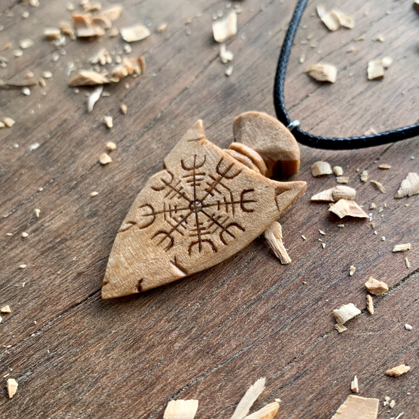 Viking Spear Helm of Awe Pendant