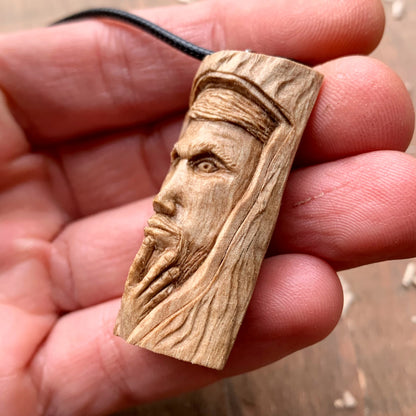 Thoughtful Wood Spirit Pendant