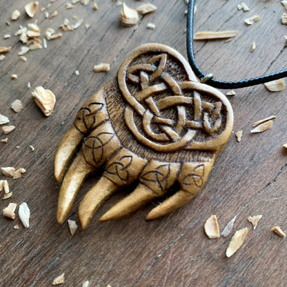 Celtic Bear’s Paw Triquetra Pendant