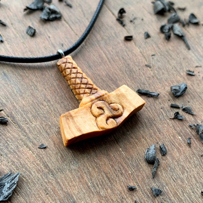 Mjolnir With Triskelion Pendant