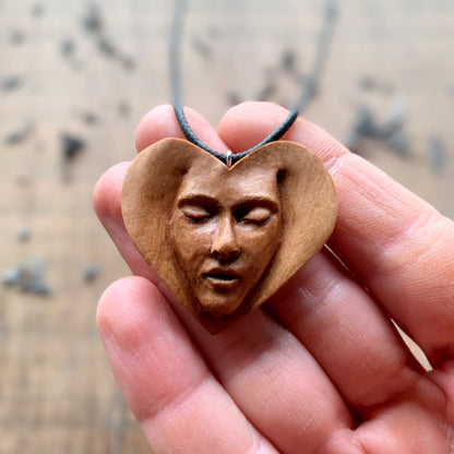 “Face into Heart” Pendant