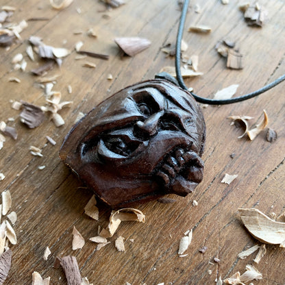 Pumpkin “Punch on Face” Pendant