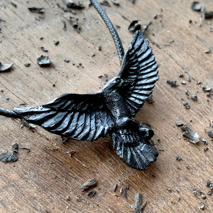 Flying Raven Pendant