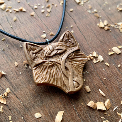 Celtic Fox Triquetra Pendant