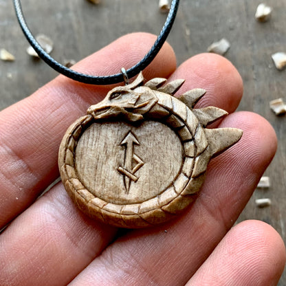 Ouroboros Dragon Pendant