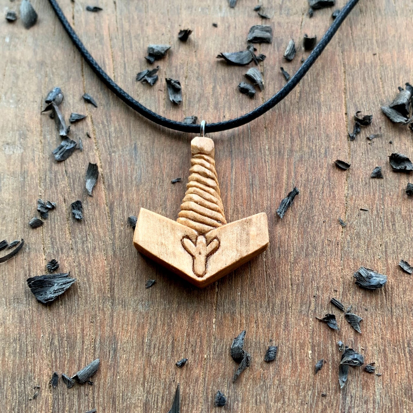 Mjolnir With Algiz Rune Pendant