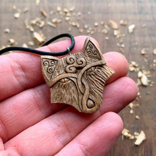 Celtic Fox Triskelion Pendant