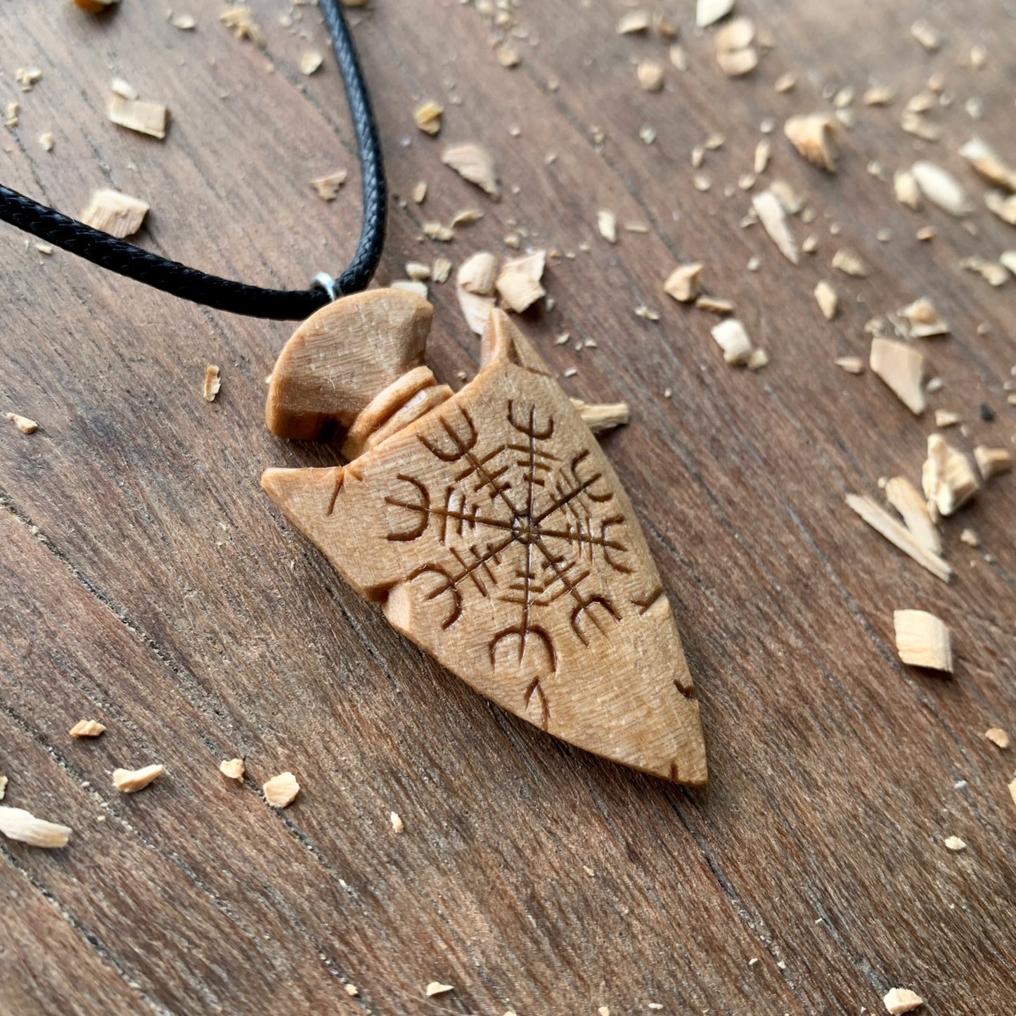 Viking Spear Helm of Awe Pendant