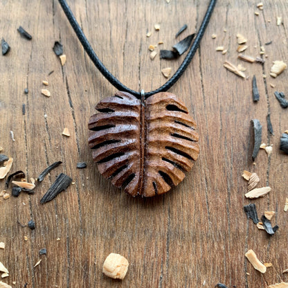 Monstera Leaf Pendant