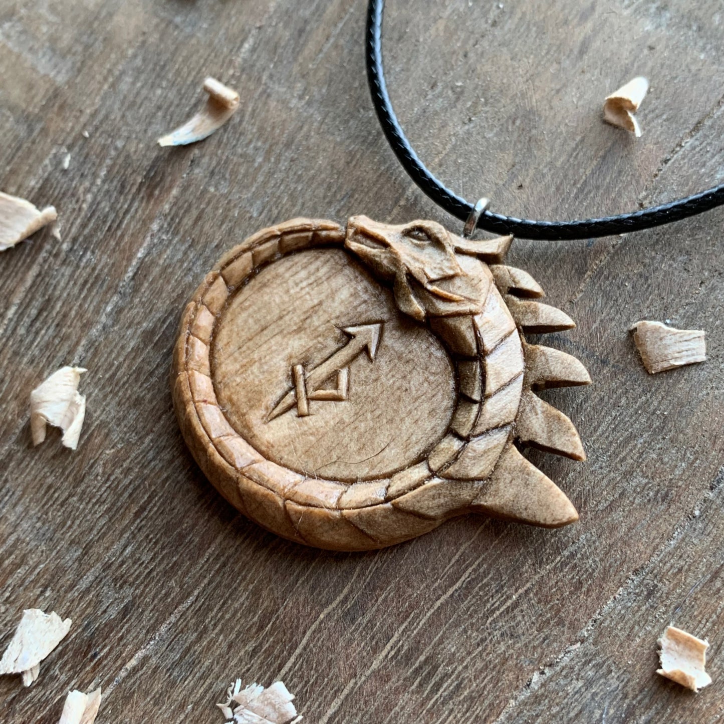 Ouroboros Dragon Pendant