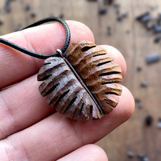 Monstera Leaf Pendant