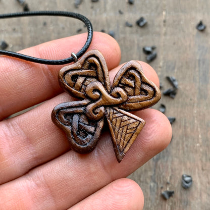 Celtic Shamrock Triskelion Pendant