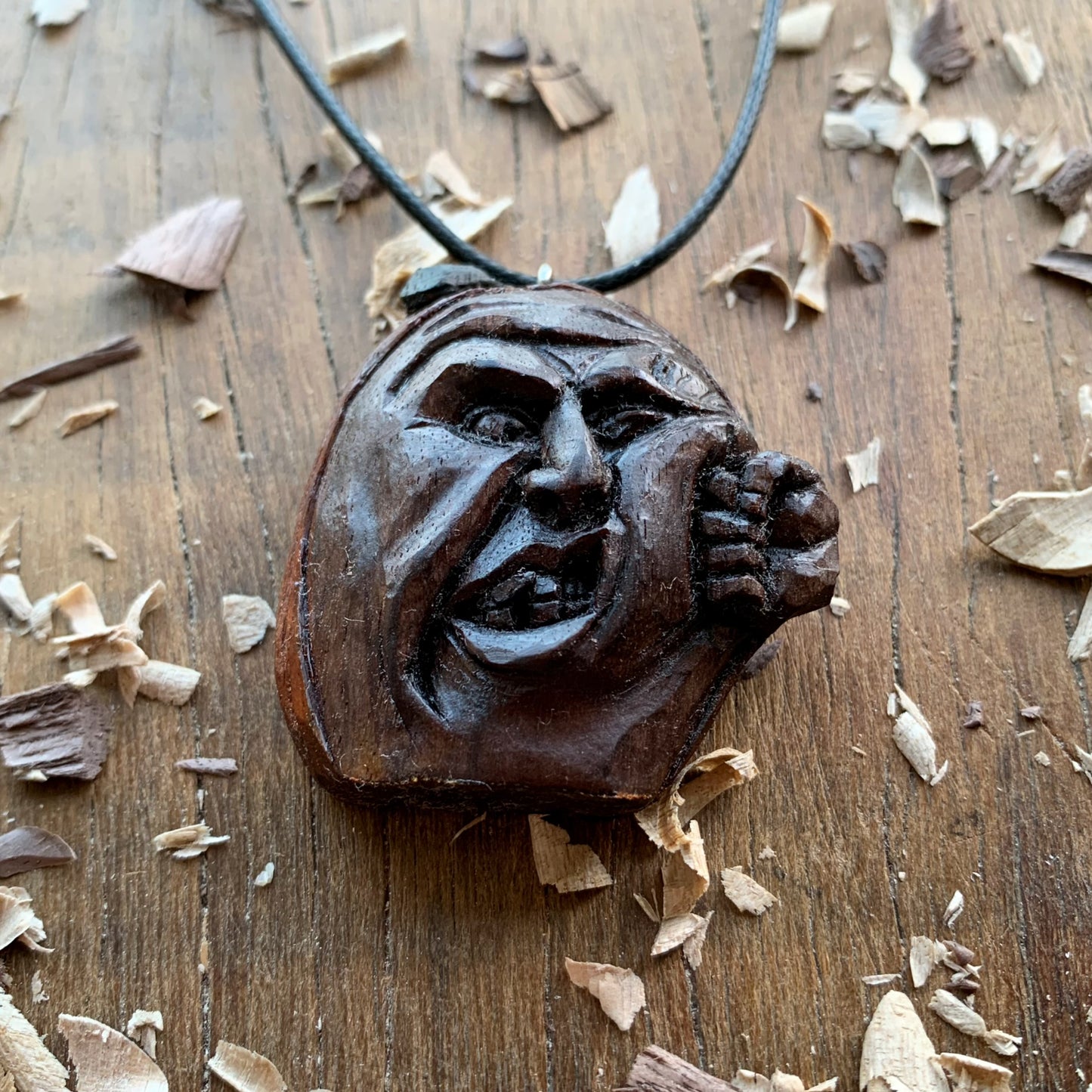 Pumpkin “Punch on Face” Pendant