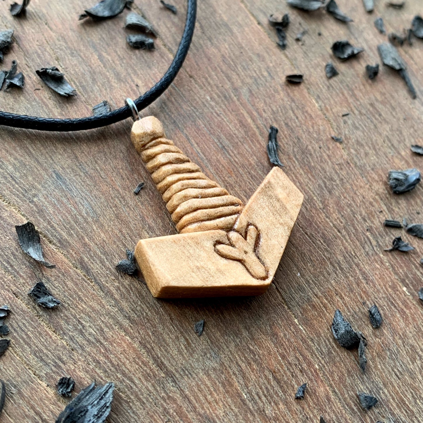 Mjolnir With Algiz Rune Pendant