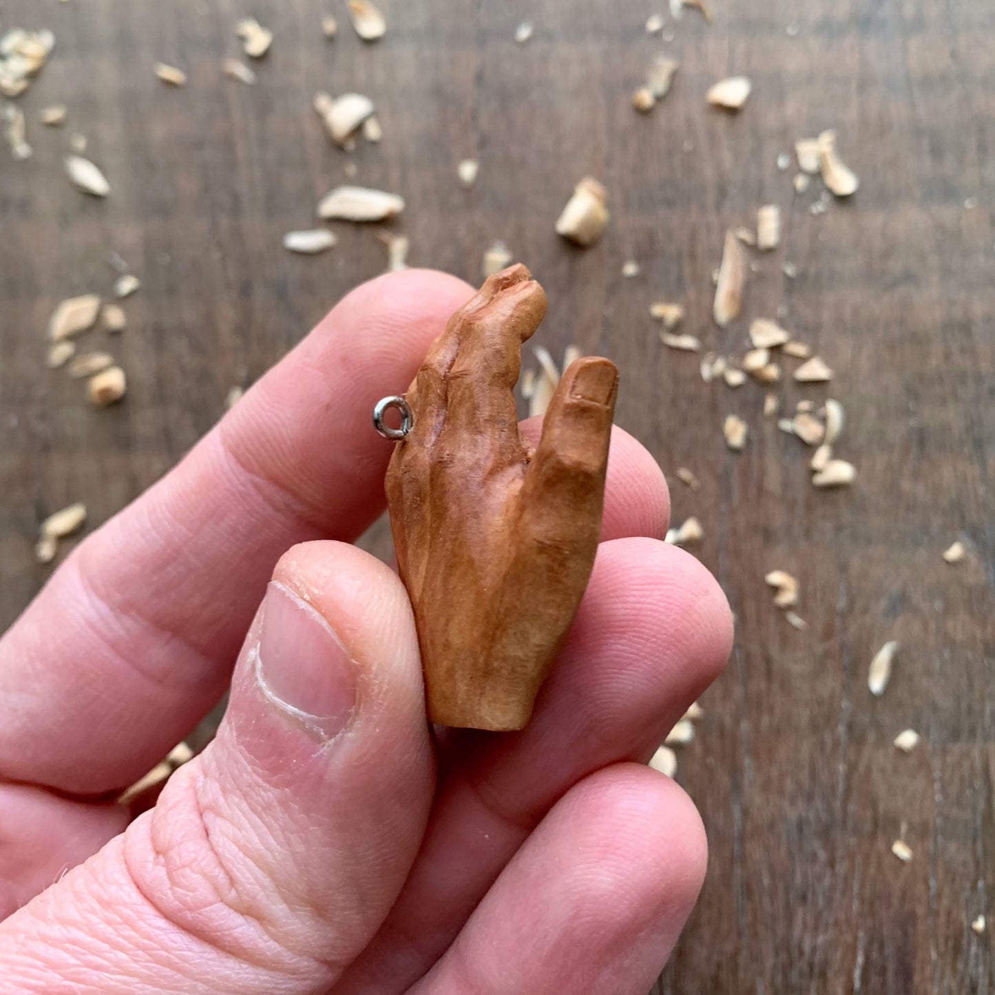 Hand with olive tree branch