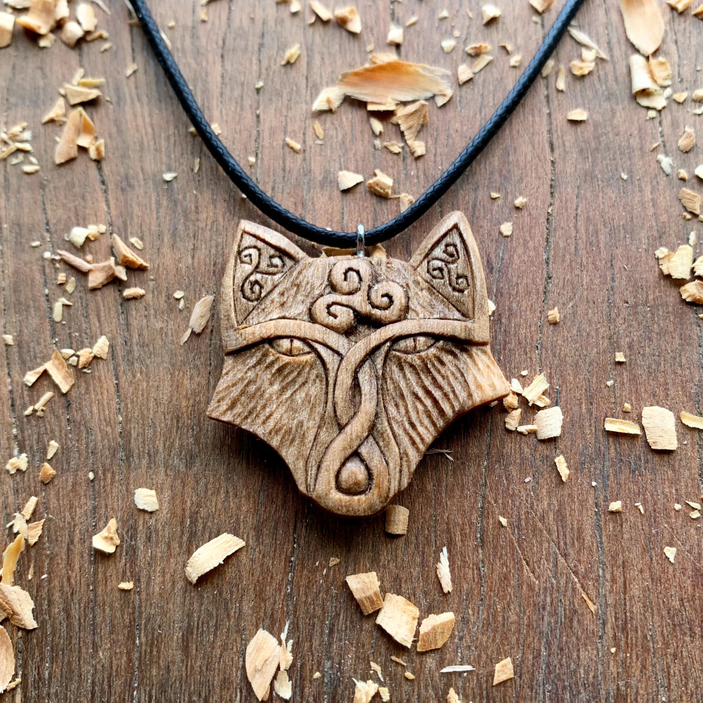 Celtic Fox Triskelion Pendant