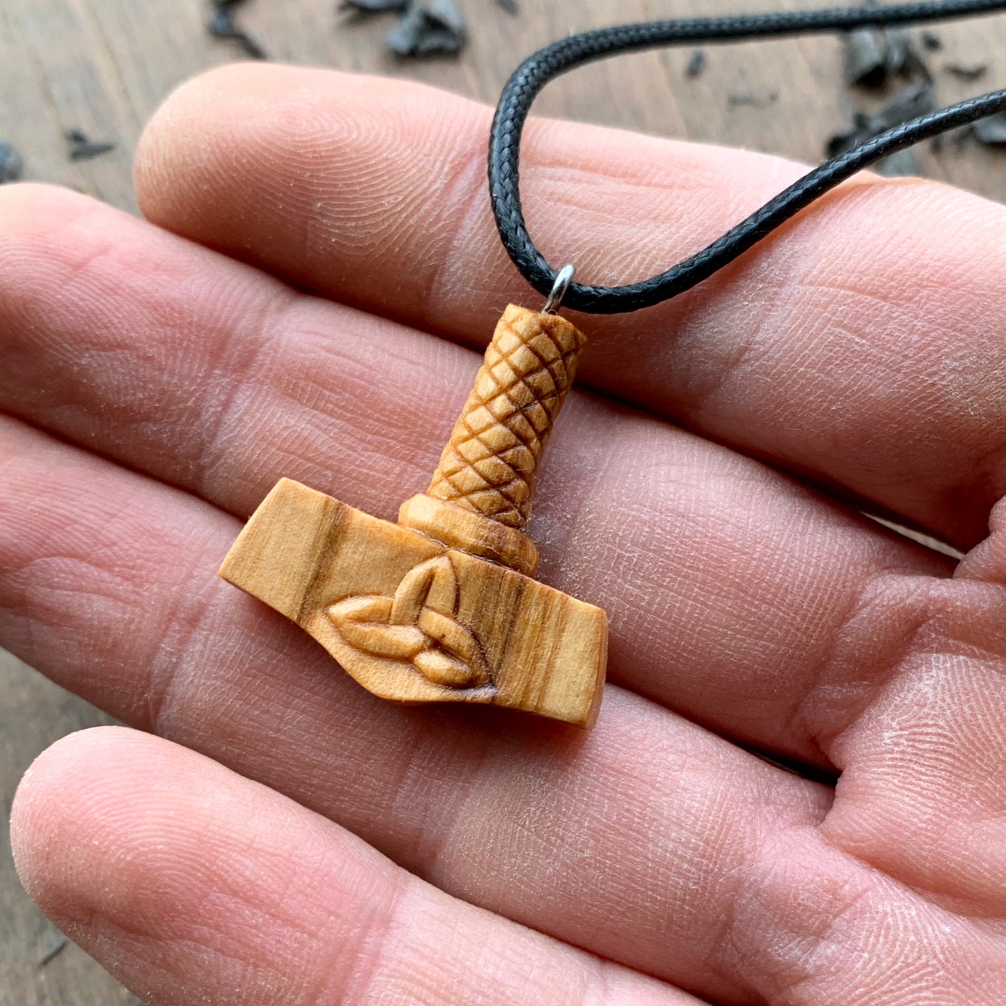 Mjolnir With Triquetra Pendant