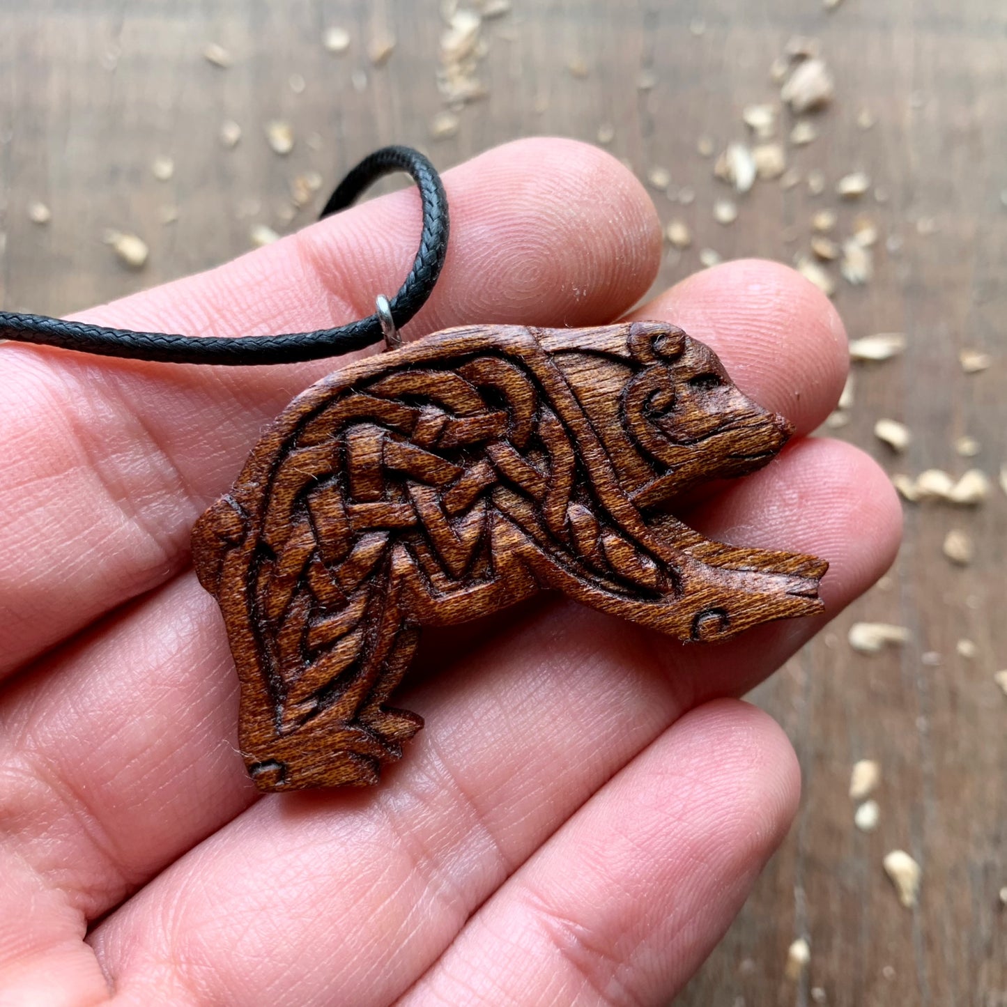 Celtic Design Bear Pendant