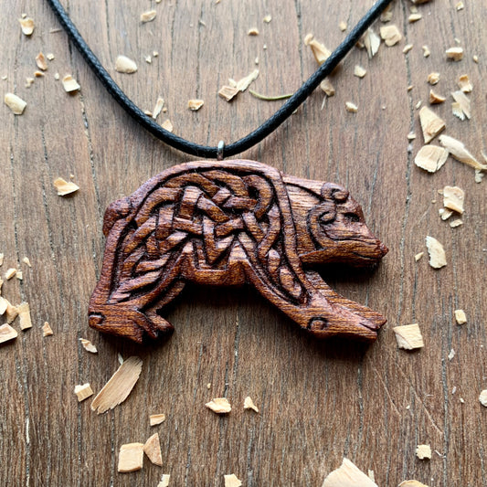 Celtic Design Bear Pendant