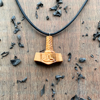 Mjolnir With Triquetra Pendant