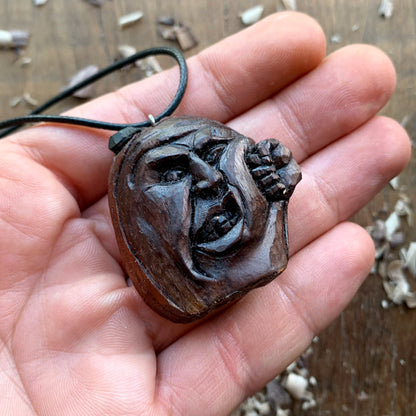 Pumpkin “Punch on Face” Pendant