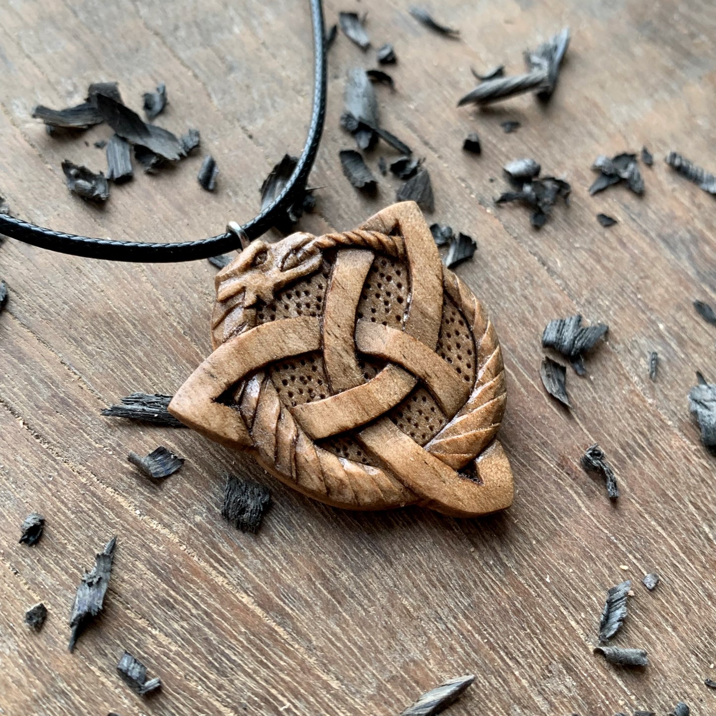 Ouroboros Dragon Triquetra Pendant