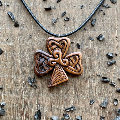 Celtic Shamrock Triskelion Pendant