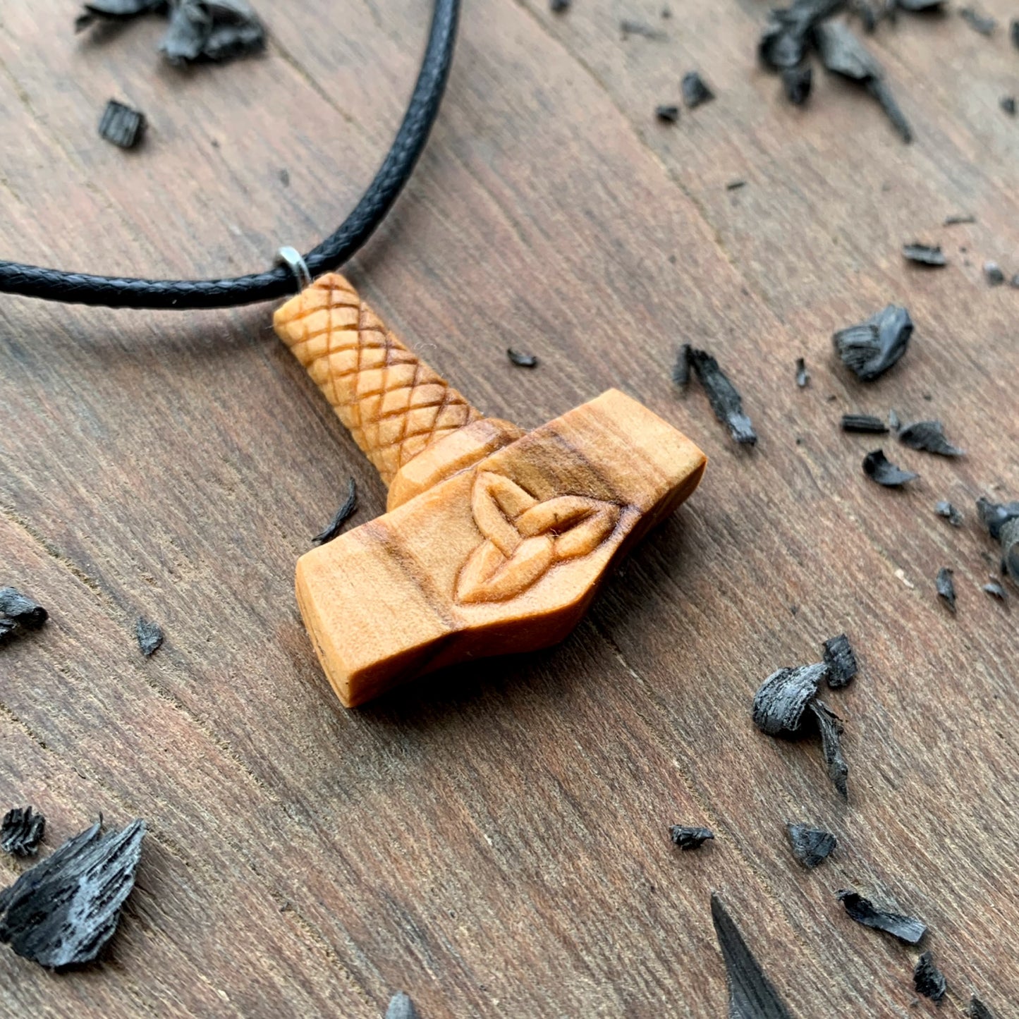 Mjolnir With Triquetra Pendant