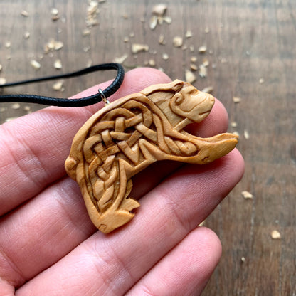 Celtic Design Bear Pendant