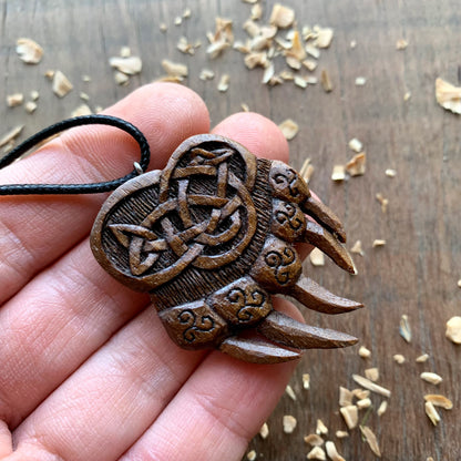 Celtic Bear’s Paw Triskelion Pendant