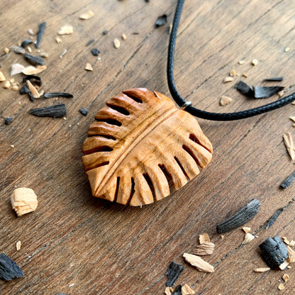 Monstera Leaf Pendant