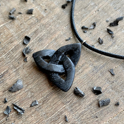 Triquetra Bog Oak Pendant