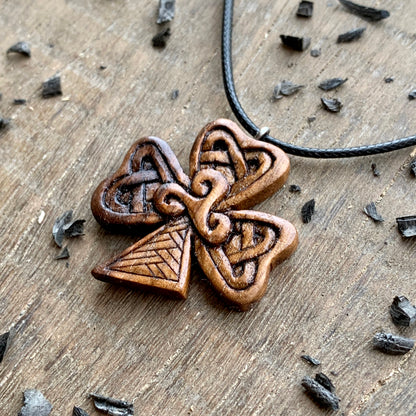 Celtic Shamrock Triskelion Pendant