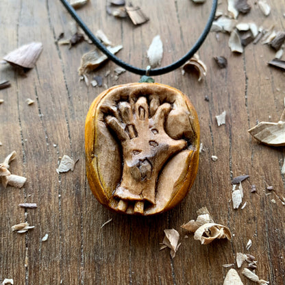 Pumpkin Zombie’s Hand Pendant