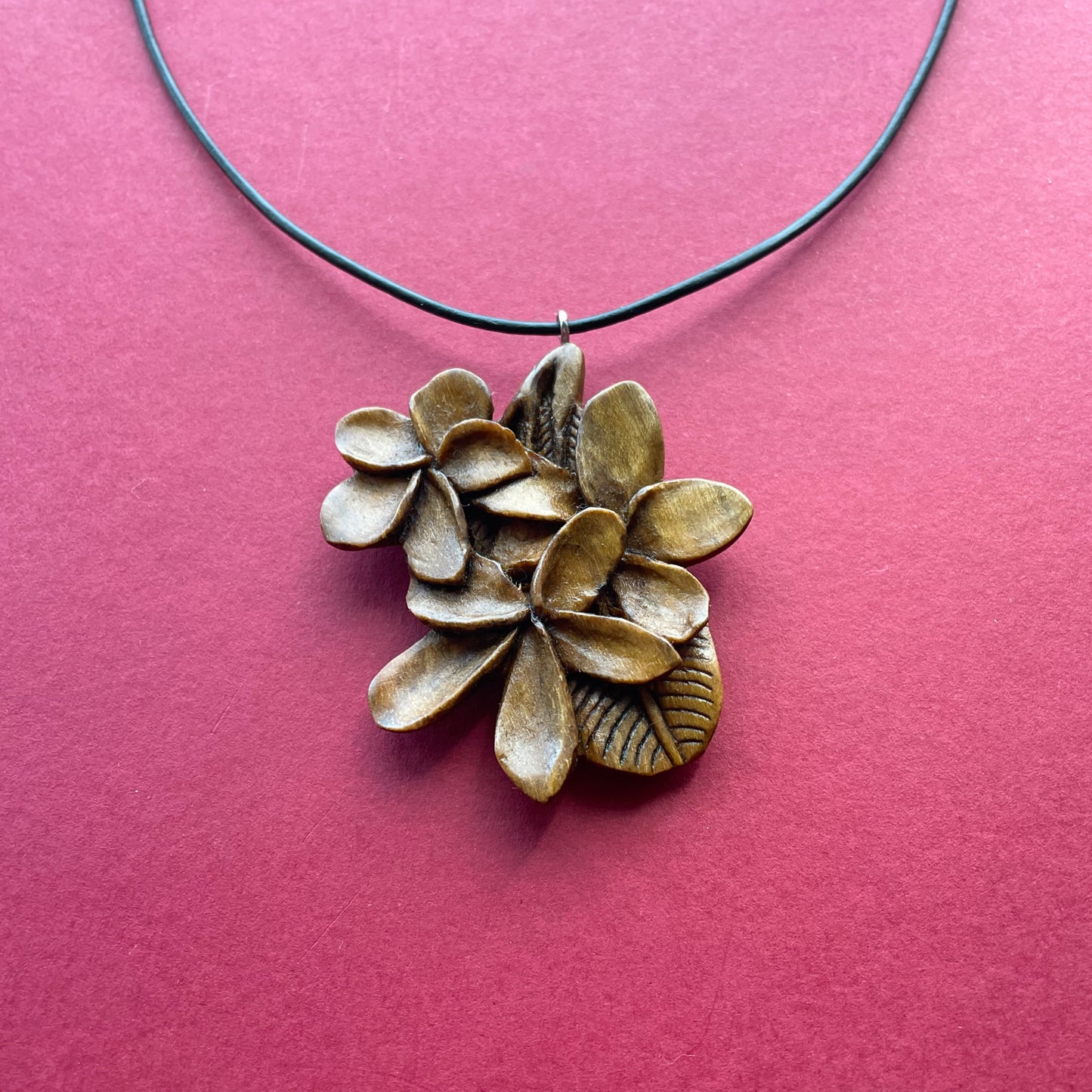 Plumeria Leaf Pendant