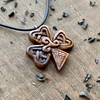 Celtic Shamrock Triskelion Pendant