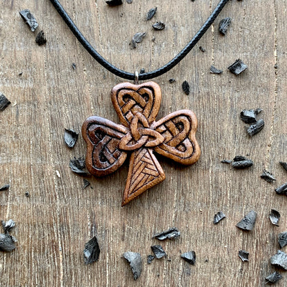 Celtic Shamrock Triquetra Pendant