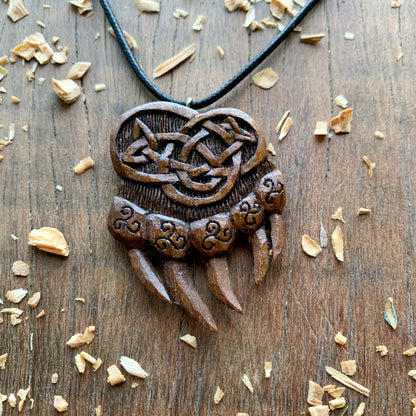 Celtic Bear’s Paw Triskelion Pendant