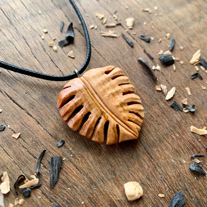 Monstera Leaf Pendant