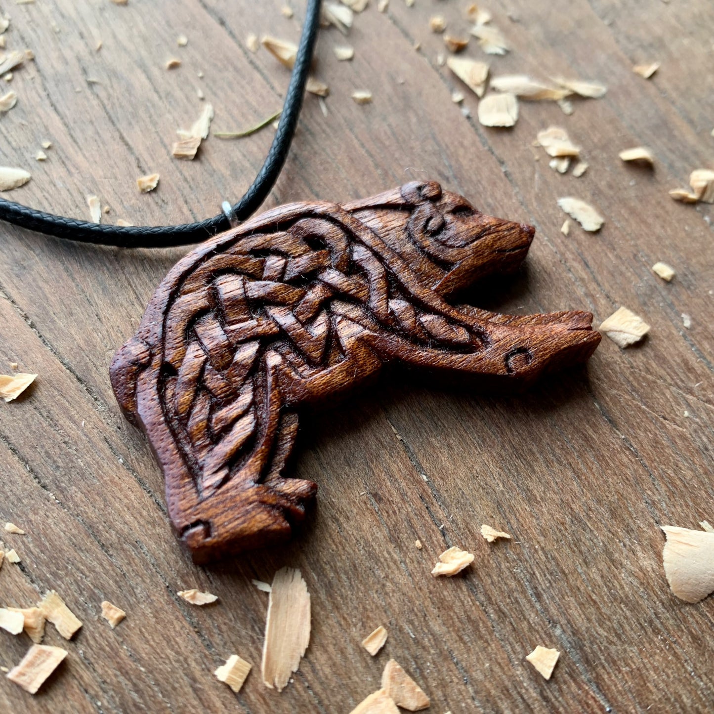 Celtic Design Bear Pendant