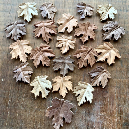 Maple's Leaf Olive Wood Pendant